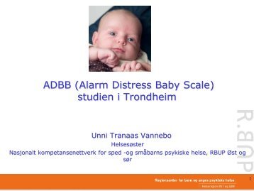 Alarm Distress Baby Scale (ADBB) - Bufetat
