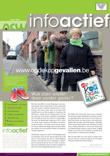Infoactief maart 2013 - ACW regio Midden en Zuid West-Vlaanderen
