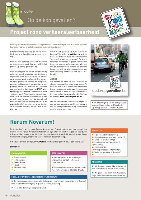 Infoactief maart 2013 - ACW regio Midden en Zuid West-Vlaanderen