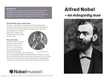 Alfred Nobel – en mångsidig man, svartvit - Nobel Museum