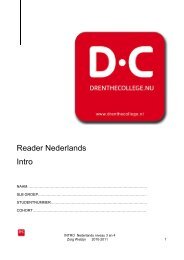 Reader Nederlands Intro - Drenthe College