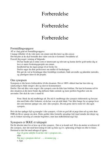 Noter talepapir 25-5-2012 - Almenstudieforberedelse.dk