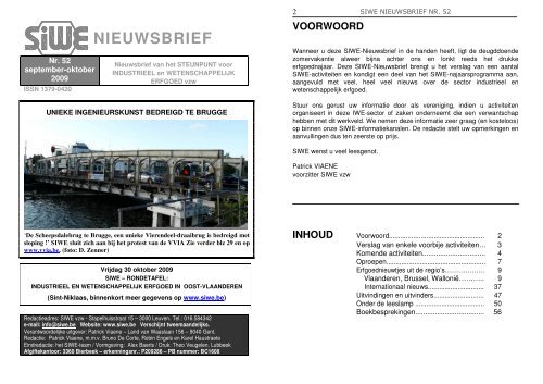 Nieuwsbrief nr: 52 september-oktober 2009 - Siwe