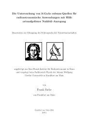 Frank Siebe - Physikalisches Institut - Goethe-Universität