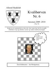 Kvalibørven Nr. 6 - Allerød Skakklub