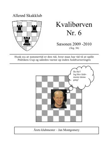 Kvalibørven Nr. 6 - Allerød Skakklub