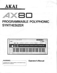 Akai AX80 Owner's Manual - Fdiskc