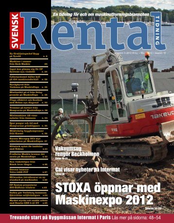 STOXA öppnar med Maskinexpo 2012 - Svensk Rental