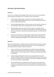 Oefeningen Argumentatieanalyse