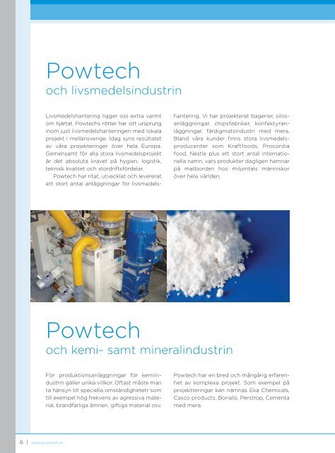 PROJEKTERING & PRODUKTER - Powtech AB