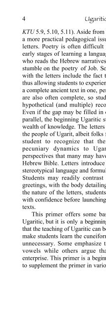 A Primer on Ugaritic: Language, Culture, and Literature - enenuru