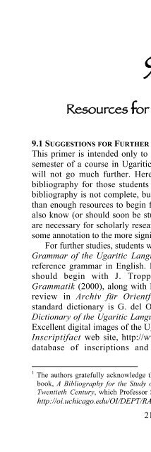 A Primer on Ugaritic: Language, Culture, and Literature - enenuru