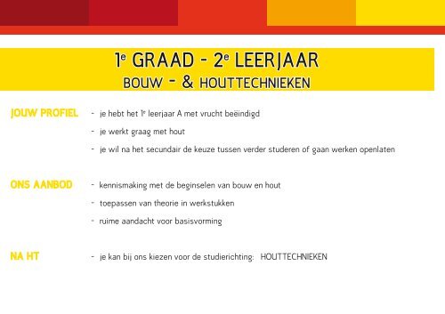 eerste graad - Vrij Technisch Instituut