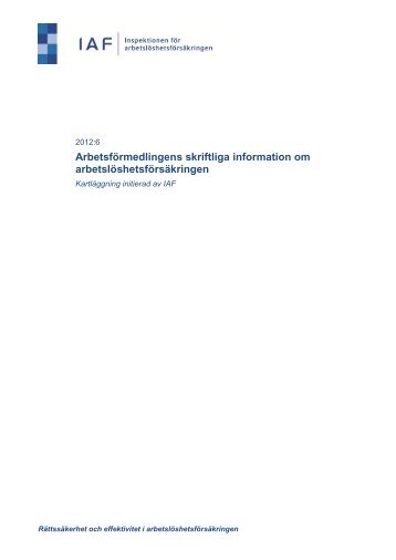 Ladda ner hela rapporten - IAF