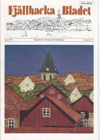 I Pris 40 kr I - Föreningen för Fjällbacka