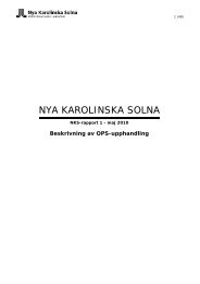 Rapport1 om OPS-upphandlingen - Nya Karolinska Solna