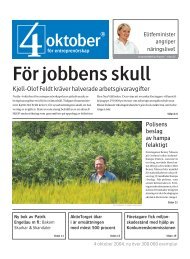 2004 års 4 oktober-tidning (pdf-fil) - Stiftelsen Den Nya Välfärden