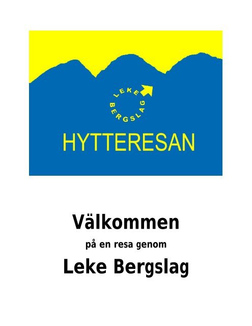 Hytteresan rundtursguide, 86 kB - Lekeberg kommun