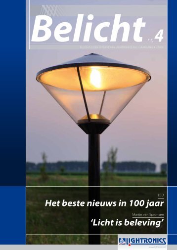 Het beste nieuws in 100 jaar 'Licht is beleving' - lightronics.nl