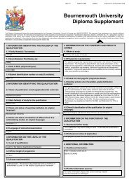 Download an example Bournemouth University Diploma Supplement