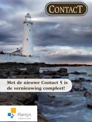 Met de nieuwe Contact 5 is de vernieuwing compleet! - Plantyn