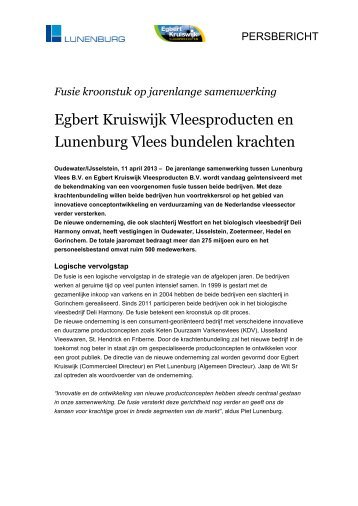 Lees hier - Egbert Kruiswijk Vleesproducten BV