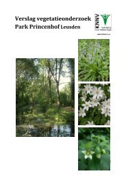 Verslag vegetatieonderzoek Park Princenhof Leusden