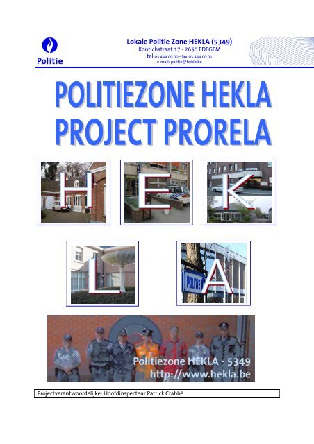 draaiboek met protocolakkoorden - PolitieZone HEKLA