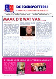 DE FOEKEPOTTERI-J MAAk D'R WAT VAN..... - Cv De Foekepot