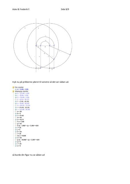 Geogebra opgaver: Opgave 1: - Steen Toft Jørgensen