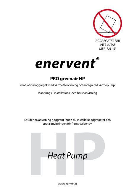 Enervent PRO greenair HP