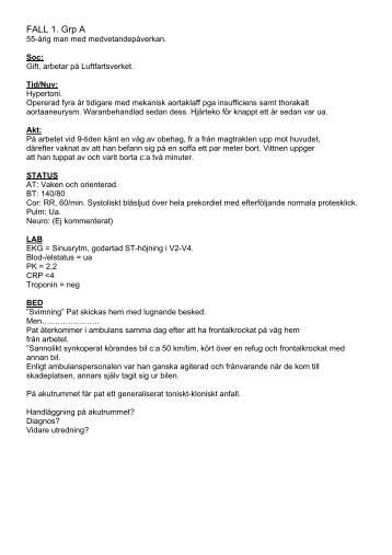 FALL 1 - Infektion.net
