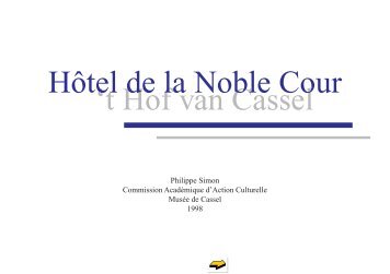 't Hof van Cassel Hôtel de la Noble Cour - Hébergement des sites ...
