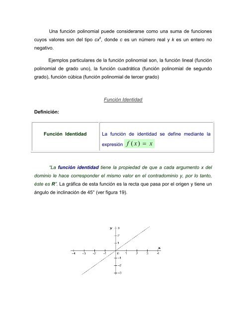 Función: Una función es una regla de ... - cursos o no. AIU