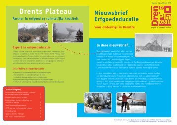 Winter in Drenthe nieuwsbrief erfgoededucatie Drents ... - Scriptor