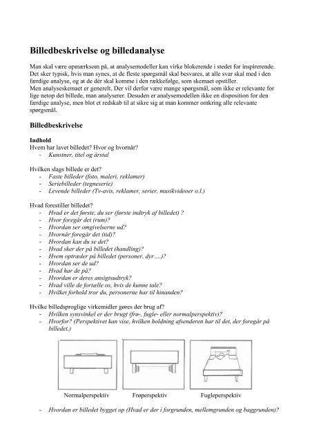 Billedbeskrivelse og billedanalyse - Inerisaavik