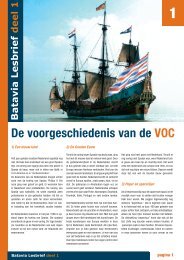 Lesbrief 1: De voorgeschiedenis van de VOC - Bataviawerf