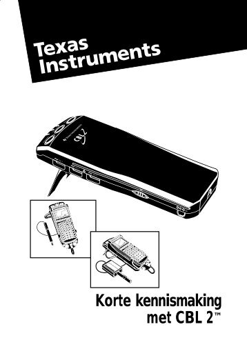 Korte kennismaking met CBL 2™ - Tools