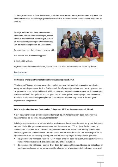 Juni 2013 Wijkkrant Scheepmakersdijk e.o. - Wijkraad ...