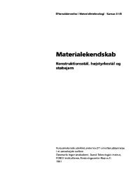 Konstruktionsstål, højstyrkestål, støbejern - Materials.dk