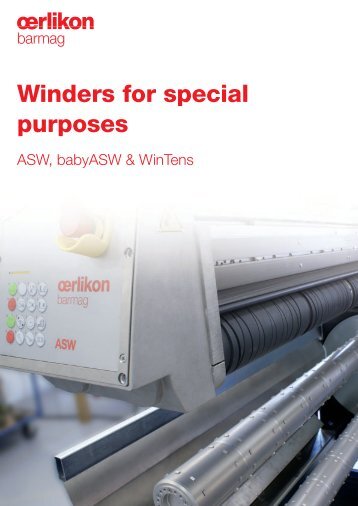 Winders for special purposes: ASW, babyASW and WinTens