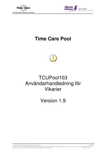 TCUPool103 Time Care Pool Vikarie Version 1.9.docx
