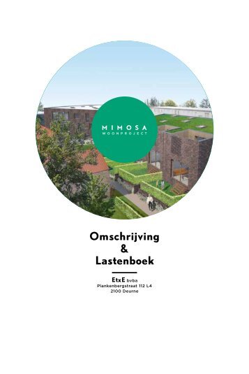 Brochure en lastenboek - Welkom bij Woonproject Mimosa