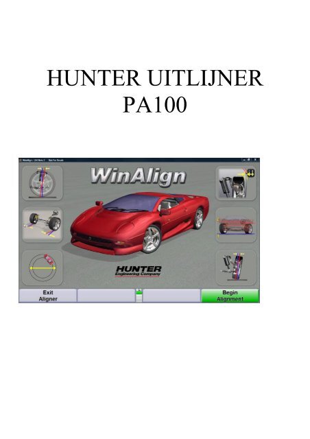 HUNTER UITLIJNER PA100 - IBKI