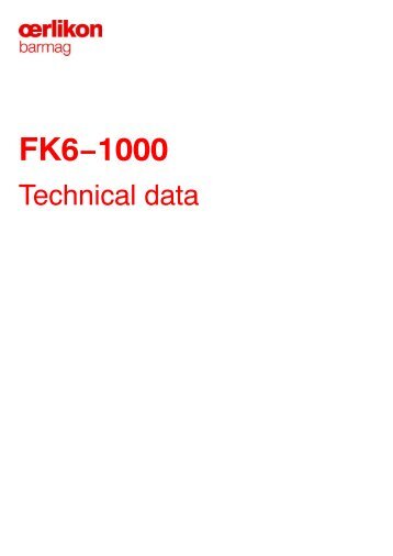 FK6â1000 - Oerlikon Barmag - Oerlikon Textile