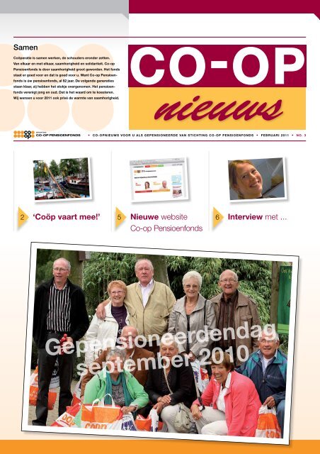 Gepensioneerdendag september 2010 - Co-op Pensioenfonds