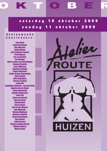 O K T O B E R - Atelierroute Huizen