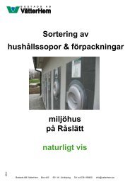 Sortering av hushållssopor & förpackningar miljöhus på Råslätt ...