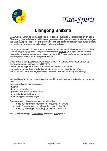 Liangong Shibafa - Tao Spirit