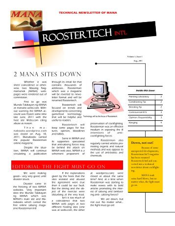 ROOSTERTECH - Pinoy Manok Academy PMA - Webs